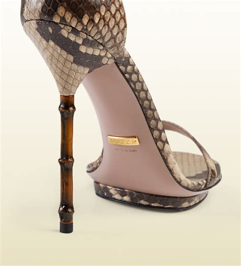 gucci bamboo shoe|Gucci snake high heels.